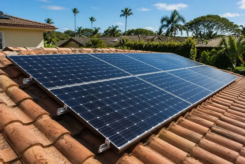 Installation de panneaux solaires au Boulou